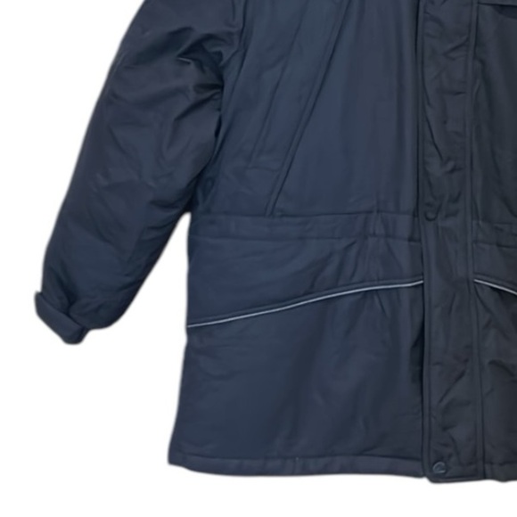 First Down Men’s Hooded Down Feather Outdoor Jacket Coat Black Size XXL - Picture 4 of 11
